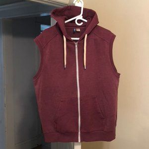 Zip-Up Hoodie Vest